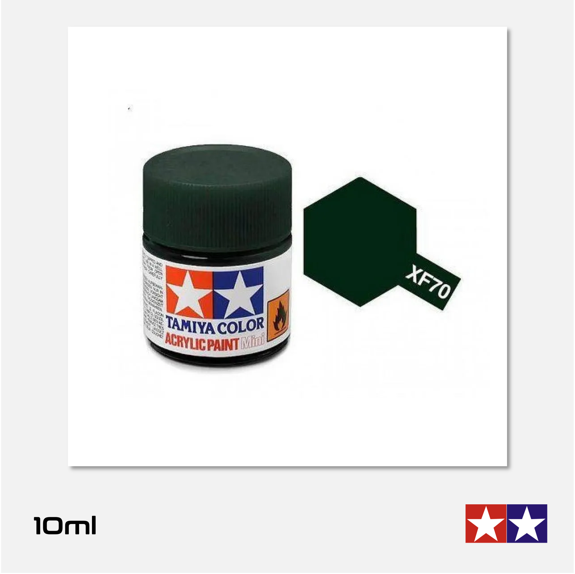 Tamiya - Acrylic Paint Mini - XF-70 Flat Dark Green 2 IJN - 81770 - Gothaforce