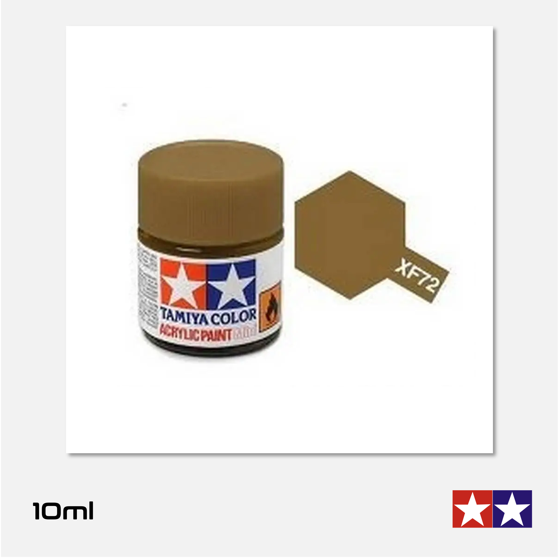 Tamiya - Acrylic Paint Mini - XF-72 Flat  Brown JGDSF - 81772 - Gothaforce