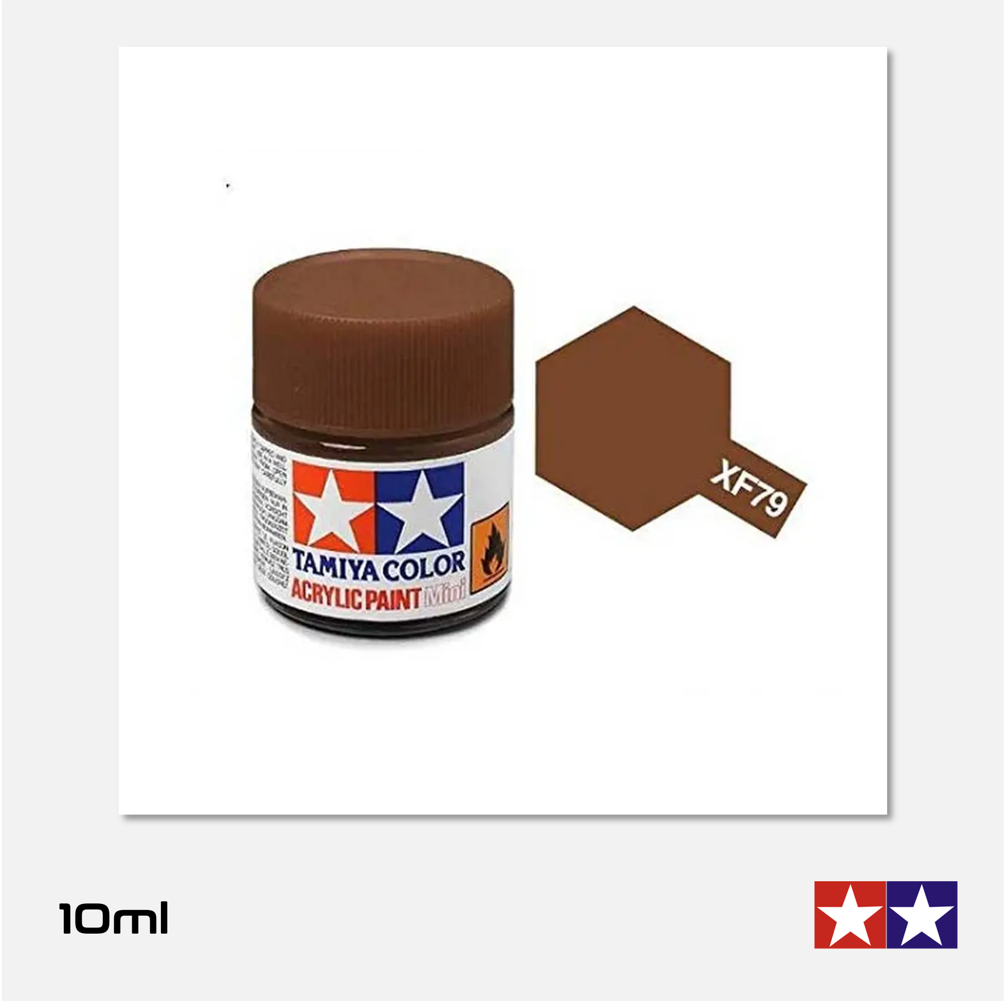 Tamiya Acrylics Mini - XF79 Flat Linoleum Deck Brown