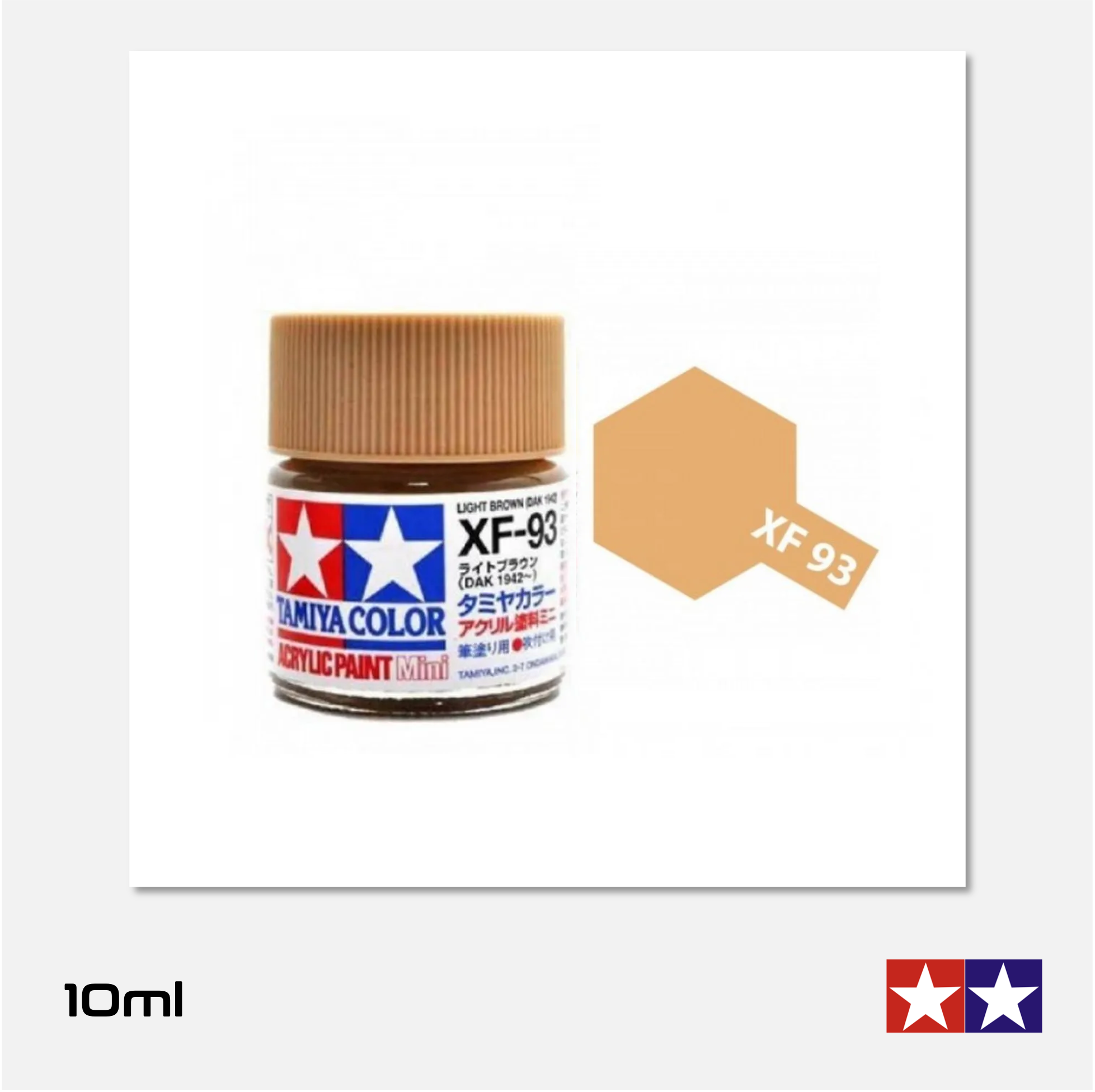 Tamiya Acrylics Mini - XF93 Flat Light Brown DAK 1942