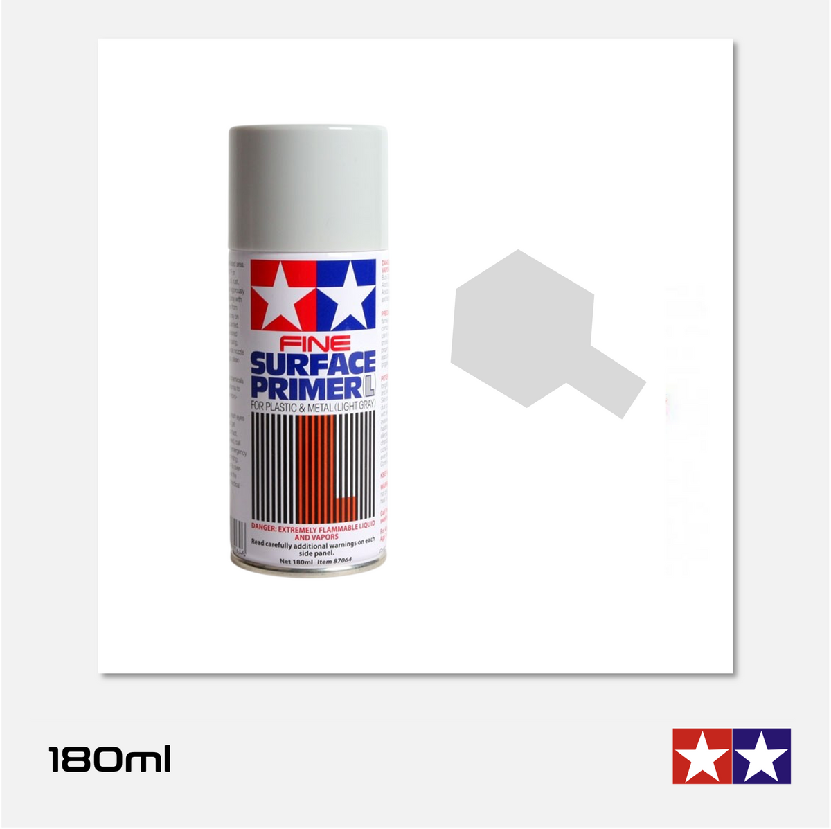 Tamiya Fine Surface Primer L - Light Gray (180ml)