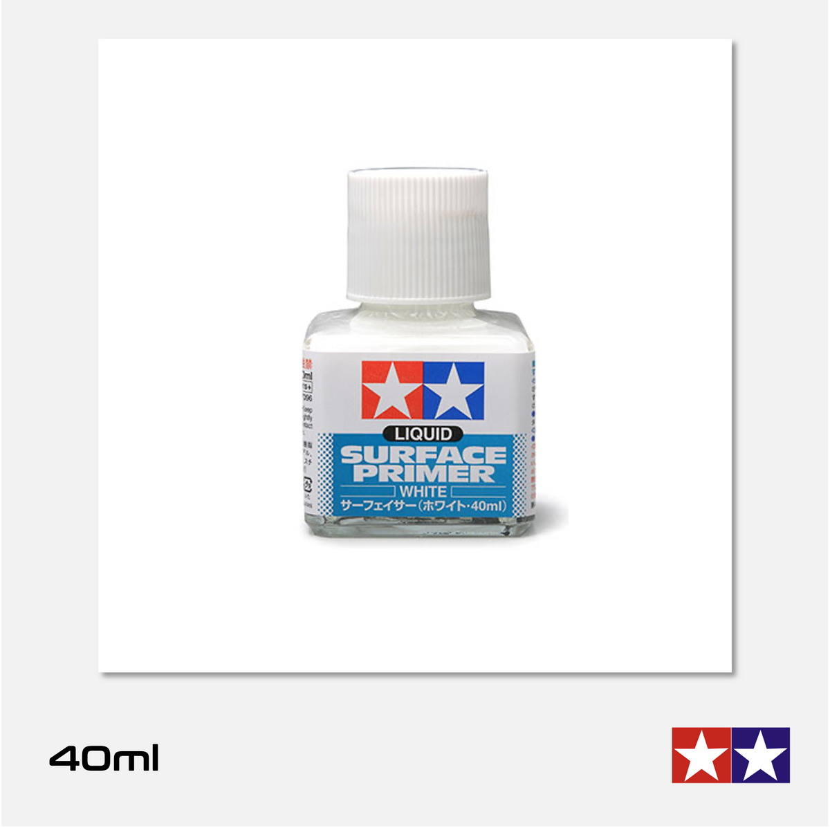 Tamiya Liquid Surface Primer - White (40ml)