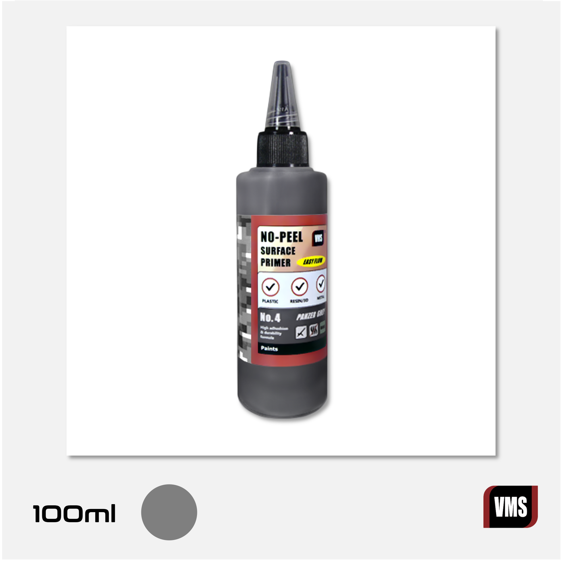 No-Peel Primer N°4 - Panzer Grey