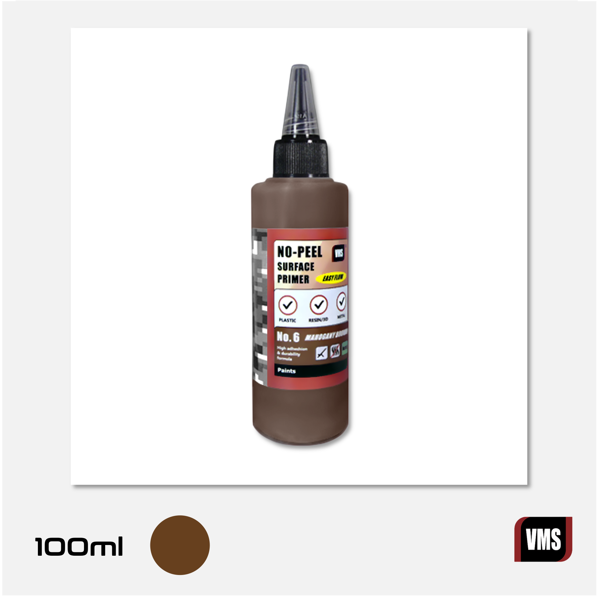 No-Peel Primer N°6 - Mahogany Brown
