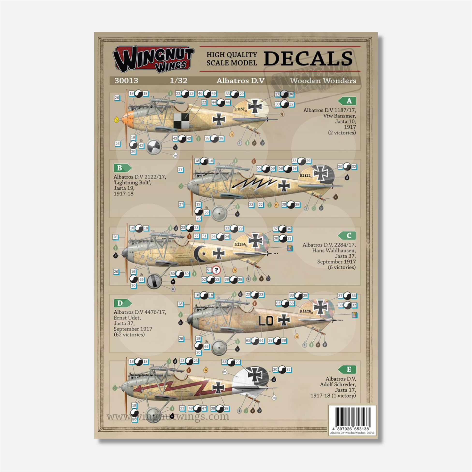 1/32 Albatros D.V Wooden Wonders