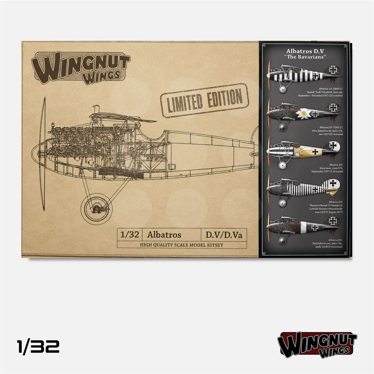 1/32 Wingnut Wings - Albatros D.V - The Bavarians
