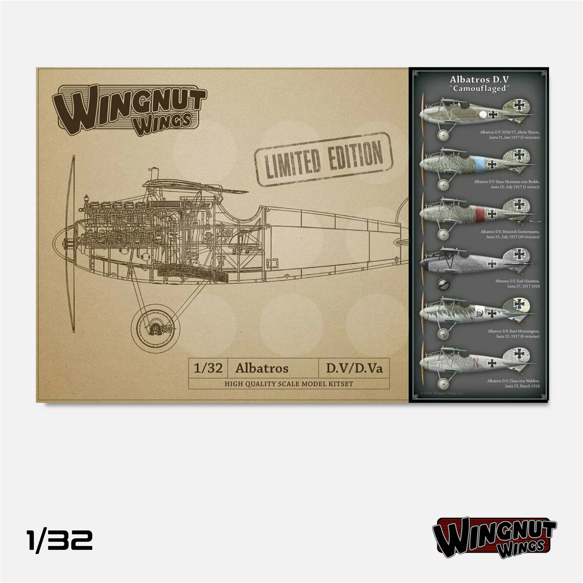 1/32 Wingnut Wings - Albatros D.V - Camouflaged